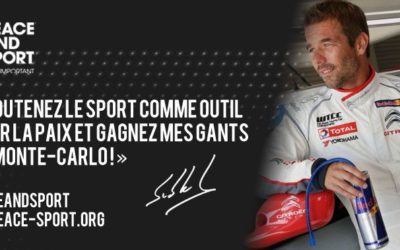 Les Champions de la Paix Sébastien Loeb et Daniel Elena au Rallye de Monte-Carlo pour Peace and Sport