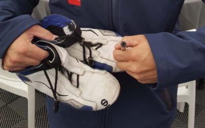 Les bottines dédicacées de Sébastien Loeb en vente au profit du syndrome d’Angelman